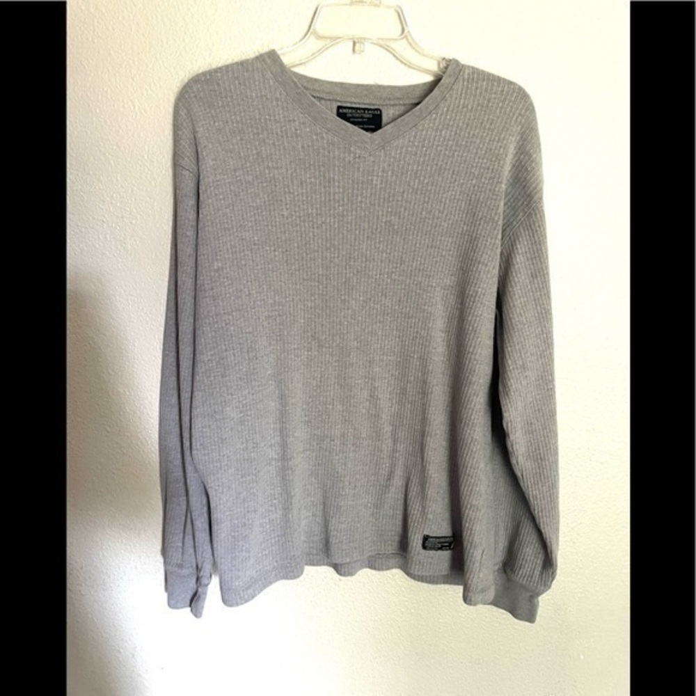 AMERICAN EAGLE gray pullover cotton sweatshirt size large